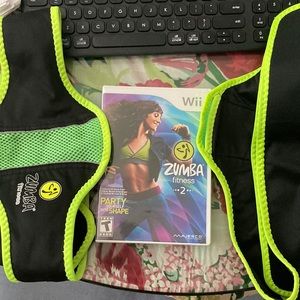 Wii Zumba Fitness 2 with 2 Fitness Belts